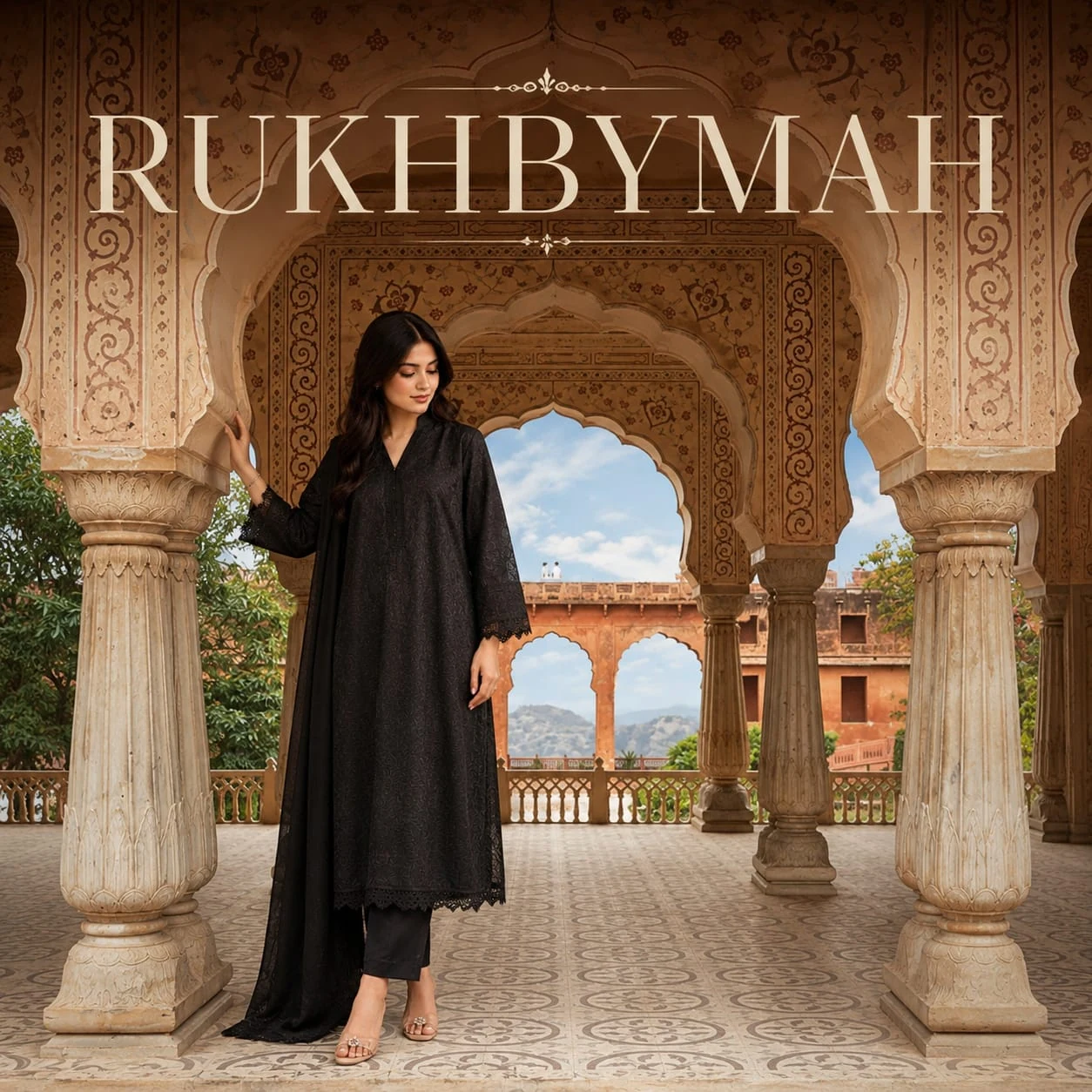 Elegant Pakistani traditional fashion